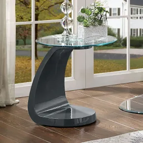 Furniture of America FOA4042GY-E-TABLE Nahara - End Table - Gray