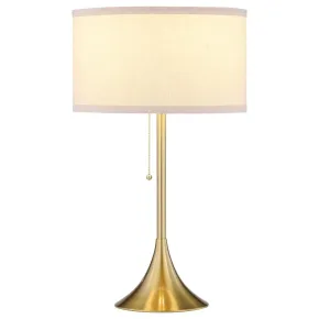 Coaster Fine Furniture 920241 Elmira - Drum Shade Metal Table Lamp - Gold