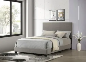 Coaster Fine Furniture 300851F Dorian - Fabric Upholstered Full Panel Bed - Taupe
