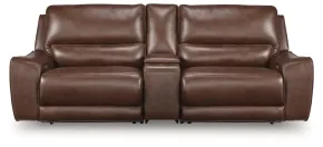 Ashley Furniture PCU62607S3 Ashley Furniture PCU62607S3 DeepWakes - 3-Piece Power Reclining Sectional With Storage Console - Canyon