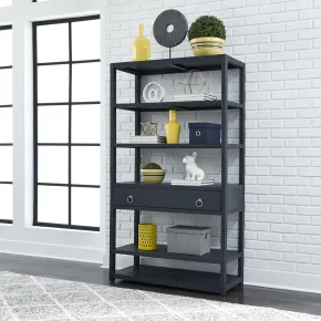 Liberty Furniture 2030-AB3970 East End - Accent Bookcase - Wirebrushed Denim