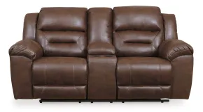 Ashley Furniture 3990494 Ashley Furniture 3990494 Stoneland - DBL Rec Loveseat w/Console - Chocolate