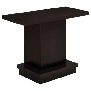 CoasterEveryday 705169 Reston - Engineered Wood Pedestal Console Table - Cappuccino
