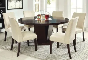 Furniture of America CM3556T-TABLE Cimma - Round Dining Table - Espresso