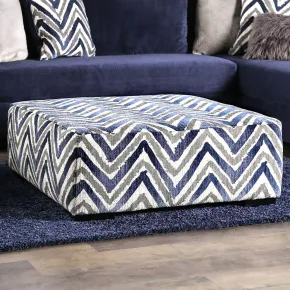 Furniture of America SM5151-OT Griswold - Ottoman - Zigzag Multi