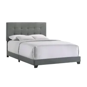 Intercon UB-BR-ADYQEN-GNM-C Intercon UB-BR-ADYQEN-GNM-C Addyson - Upholstered Queen Bed - Gunmetal
