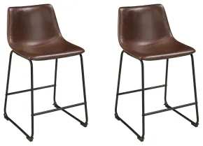 Ashley Furniture D372-124 Centiar - Upholstered Barstool (Set of 2) - Brown