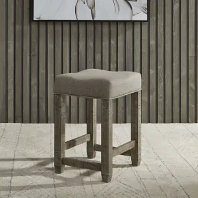 Liberty Furniture 172-OT9001 Parkland Falls - Upholstered Console Stool - Weathered Taupe