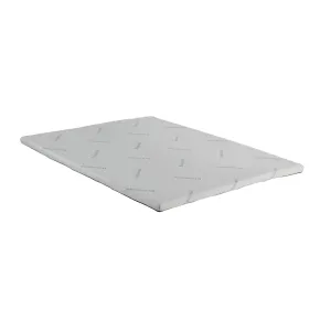 Furniture of America DM-650CK Nadine - Nu-Tex Topper 72" x 84" - White