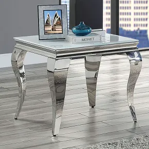 Furniture of America CM4903WH-E-TABLE Wetzikon - End Table - White