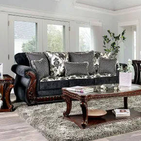 Furniture of America SM6218-SF Whitland - Sofa - Dark Gray