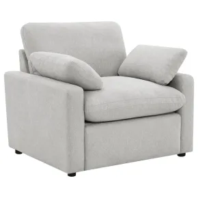Coaster Fine Furniture 609563P Collins - Upholstered Power Recliner Chair - Gray