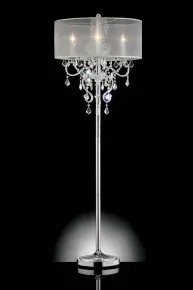 Furniture of America L9720F Rigel - Floor Lamp - Silver