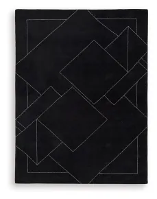 Ashley Furniture R407531 Marav - 8' x 10' Rug - Black / White