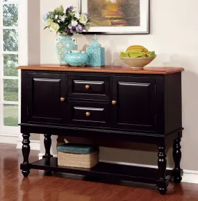 Furniture of America CM3431SV Mayville - Server - Black / Antique Oak