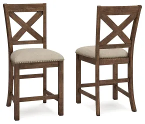 Ashley Furniture D631-124 Moriville - Upholstered Barstool (Set of 2) - Beige