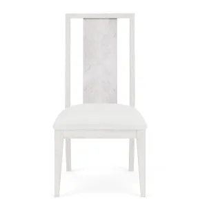 Riverside Furniture 82557 Hepburn - Upholstered Side Chair (Set of 2) - White