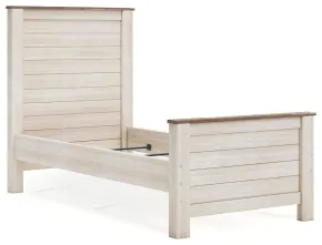 Ashley Furniture B267B15 Ashley Furniture B267B15 Willowton - Twin Panel Bed - Whitewash