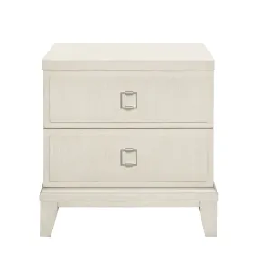 Samuel Lawrence Furniture S916-050 Madison - 2-Drawer Nightstand with USB Port in a Grey-White Wash Finish - Natural