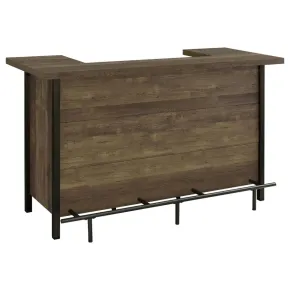 CoasterEssence 182104 Bellemore - Freestanding Home Bar Wine Cabinet - Rustic Oak
