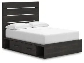 Ashley Furniture PCB2108B16 Ashley Furniture PCB2108B16 Hollivern - Full Panel Bed With Storage - Dark Gray
