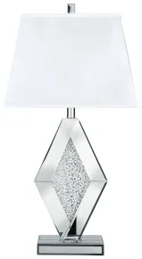 Ashley Furniture L429034 Prunella - Mirror Table Lamp  - Silver Finish