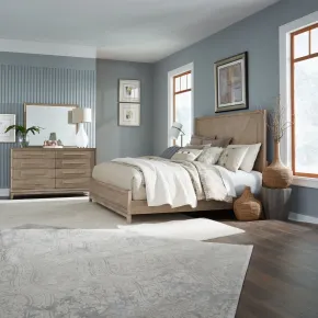 Liberty Furniture 789-BR-KPBDM Liberty Furniture 789-BR-KPBDM Brentwood - 3 Piece Bedroom Set (King Panel Bed, Dresser & Mirror) - Sandstone