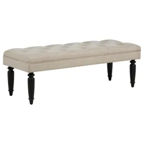 Coaster Fine Furniture 915160 Marsha - 52" Upholstered Entryway Accent Bench - Latte