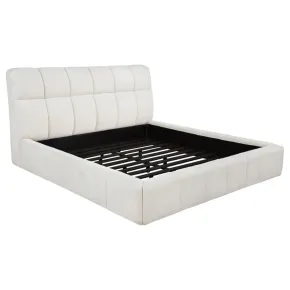 Coaster Fine Furniture 315917CRMKE Nollet - 48" Upholstered Eastern King Platform Bed - Cream
