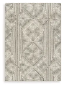 Ashley Furniture R406802 Jadott - 5' x 7' Rug - Beige / Brown