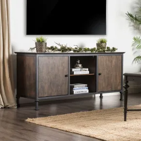 Furniture of America CM5822-TV-60 Broadland - TV Stand - Medium Weathered Oak
