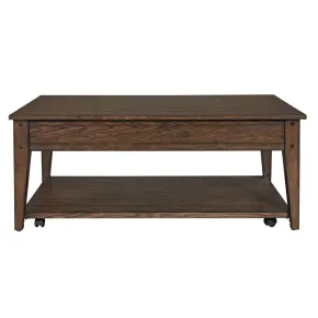 Liberty Furniture 210-OT1015 Liberty Furniture 210-OT1015 Lake House - Lift Top Cocktail Table - Rustic Brown
