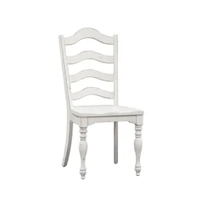 Liberty Furniture 244-C2000S Liberty Furniture 244-C2000S Magnolia Manor - Ladder Back Side Chair - Antique White