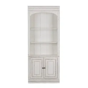 Liberty Furniture 244-HO201 Magnolia Manor - Bunching Bookcase - Antique White