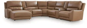 Ashley Furniture PCU62606S31 Ashley Furniture PCU62606S31 DeepWakes - 7-Piece Power Reclining Sectional With LAF Press Back Power Chaise And 2 Storage Consoles - Caramel