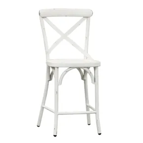 Liberty Furniture 179-B300524-AW Liberty Furniture 179-B300524-AW Vintage Series - X Back Counter Chair - Antique White
