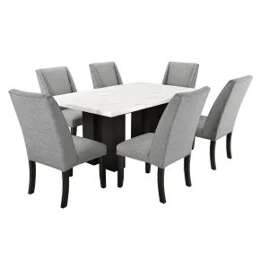 New Classic 40-1221-T Faust - Adjustable Table / Base & Top - White