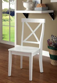Furniture of America CM3546SC-2PK Penelope - Side Chair (Set of 2) - White