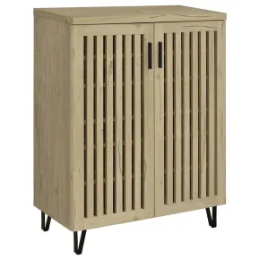 Coaster Fine Furniture 950424 Brixton - 2-Door Entryway Shoe Storage Cabinets White Oak