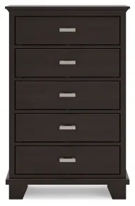 Ashley Furniture B441-46 Covetown - Five Drawer Chest - Dark Brown