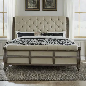 Liberty Furniture 615-BR-KSL Liberty Furniture 615-BR-KSL Americana Farmhouse - King Sleigh Bed - Dusty Taupe
