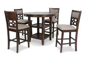 New Classic D1763-52S-CHY New Classic D1763-52S-CHY Mitchell - 5 Piece Counter Dining Set - Cherry