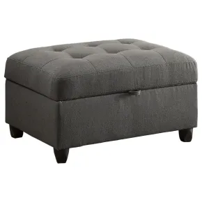 CoasterEveryday 500414 Stonenesse - Rectangular Upholstered Storage Ottoman - Gray