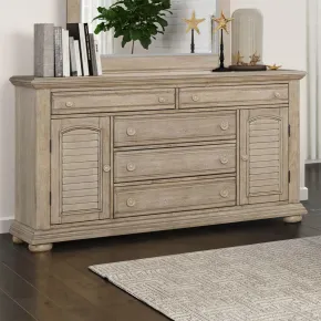 Liberty Furniture 607N-BR32 Summer House - 2 Door 5 Drawer Dresser - Sand Dune