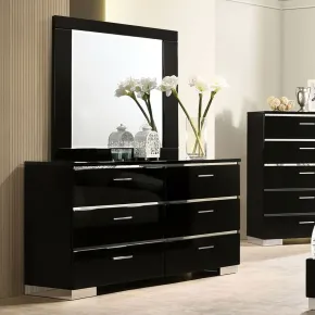 Furniture of America FOA7039D Carlie - Dresser - Black