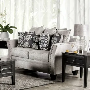 Furniture of America SM6221-LV Talgarth - Loveseat - Gray