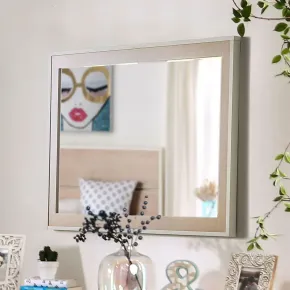 Furniture of America FOA7605M Roseburg - Mirror - Sunbleached / White