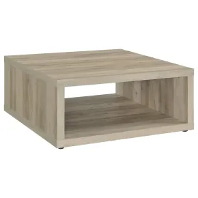CoasterEveryday 710518 Frisco - Square Engineered Wood Coffee Table - Distressed Pine