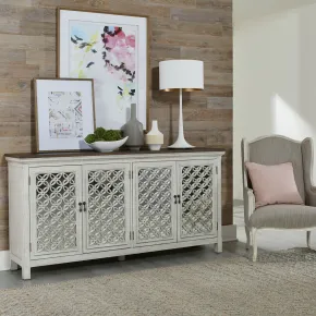 Liberty Furniture 2012W-AC7236 Liberty Furniture 2012W-AC7236 Westridge - 4 Door Accent Cabinet - Antique White