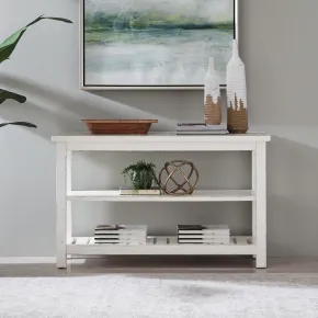 Liberty Furniture 142-OT1030 Backroads - Sofa Table - Weathered White & Parchment Brown